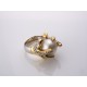 Złoty pierścionek z perłą morską z brylantami KOD PRODUKTU: P 307