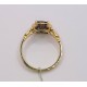 Złoty pierścionek markiza z szafirem i brylantami KOD PRODUKTU: P 509