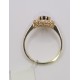 Złoty pierścionek z szafirem i diamentami KOD PRODUKTU: P 510