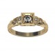 Złoty pierścionek zaręczynowy z brylantami KOD PRODUKTU: PZ 361