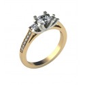 Złoty pierścionek zaręczynowy z brylantami KOD PRODUKTU: PZ 360