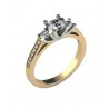 Pierścionek zaręczynowy ZAR 005 Około Złoty pierścionek zaręczynowy z brylantami KOD PRODUKTU: PZ 360