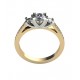 Złoty pierścionek zaręczynowy z brylantami KOD PRODUKTU: PZ 360