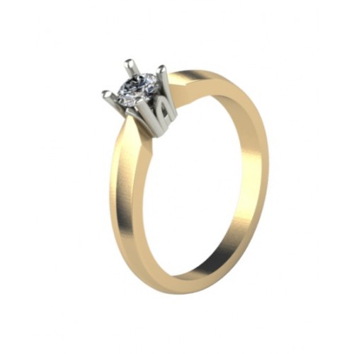 Złoty pierścionek zaręczynowy z brylantem KOD PRODUKTU: PZ 358