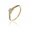  Około Złoty pierścionek zaręczynowy z diamentem KOD PRODUKTU: PZ 183