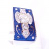 Sygnet z błękitną emalią i diamentami ver.1 Około złoty sygnet z błękitną emalią i diamentami KOD PRODUKTU: SYG 019